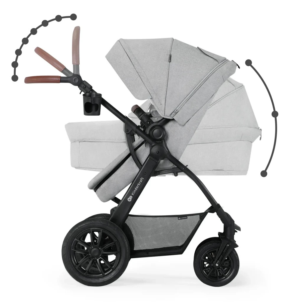 Коляска Kinderkraft 3 в 1 Xmoov Dark Gray (KSXMOV00DGR3000) (5902533920907) - зображення 12