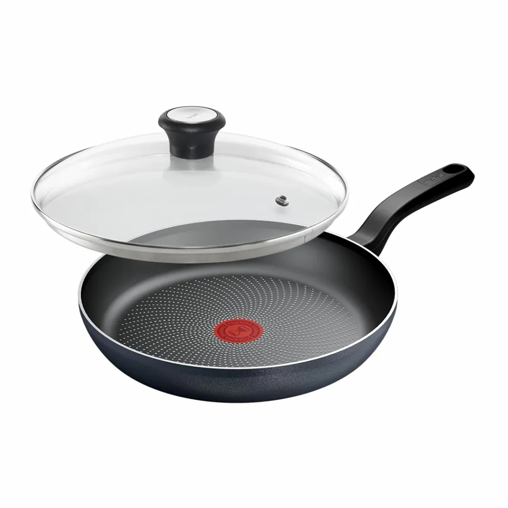 Сковорода Tefal So'' Light 28 см, алюміній, бакеліт, скло, чорний (H0560642_SET) - зображення 1