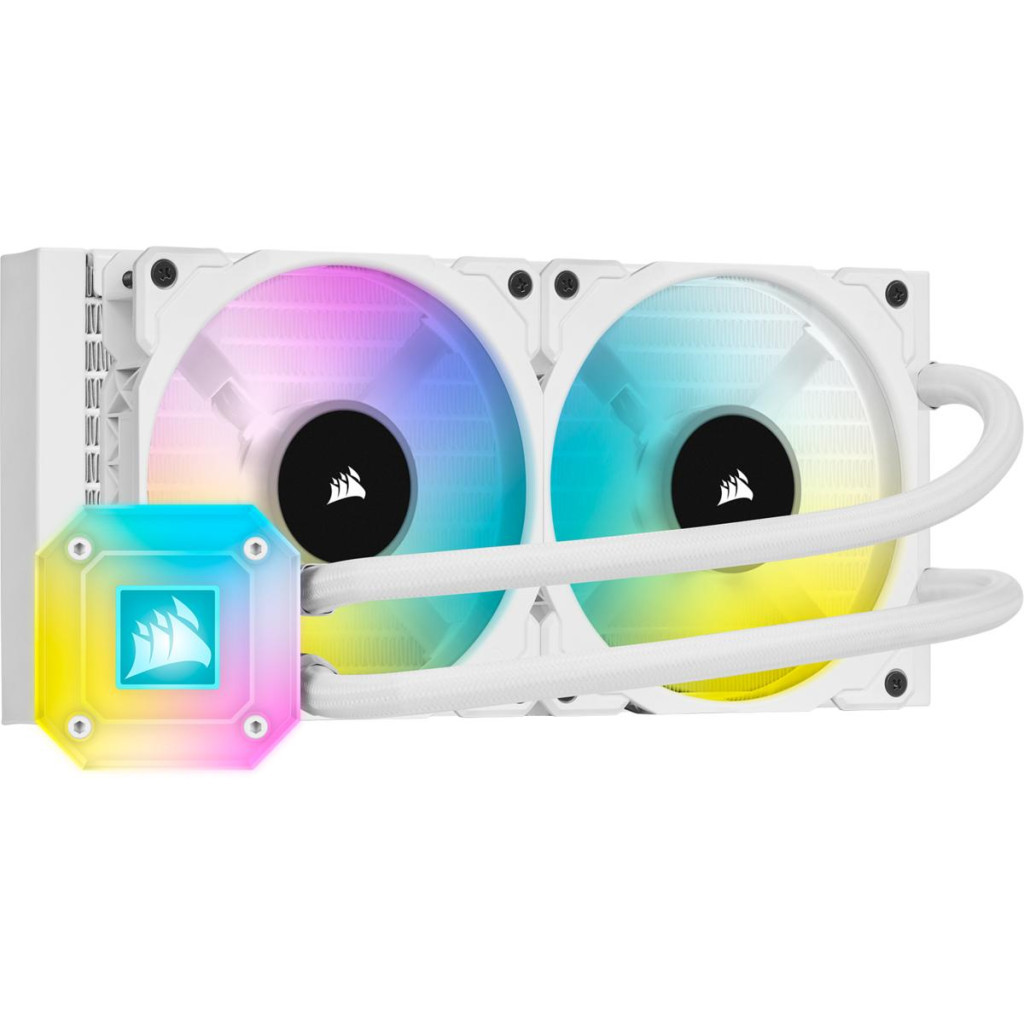 Система рідинного охолодження Corsair iCUE H100i Elite Capellix RGB White (CW-9060050-WW) - зображення 1