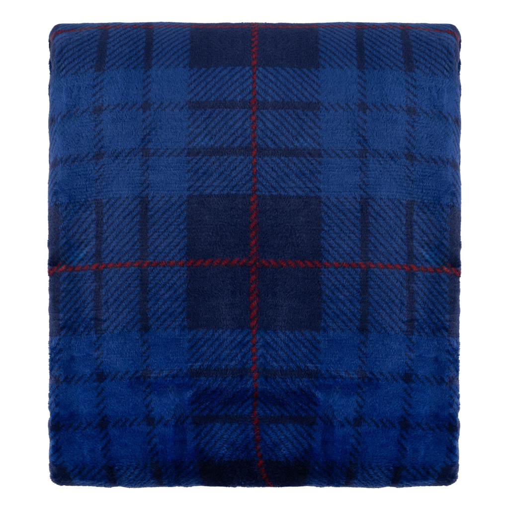 Плед Ardesto Flannel 160х200см, 100% поліестер, клітинка, синій (ART0134PB) - зображення 2