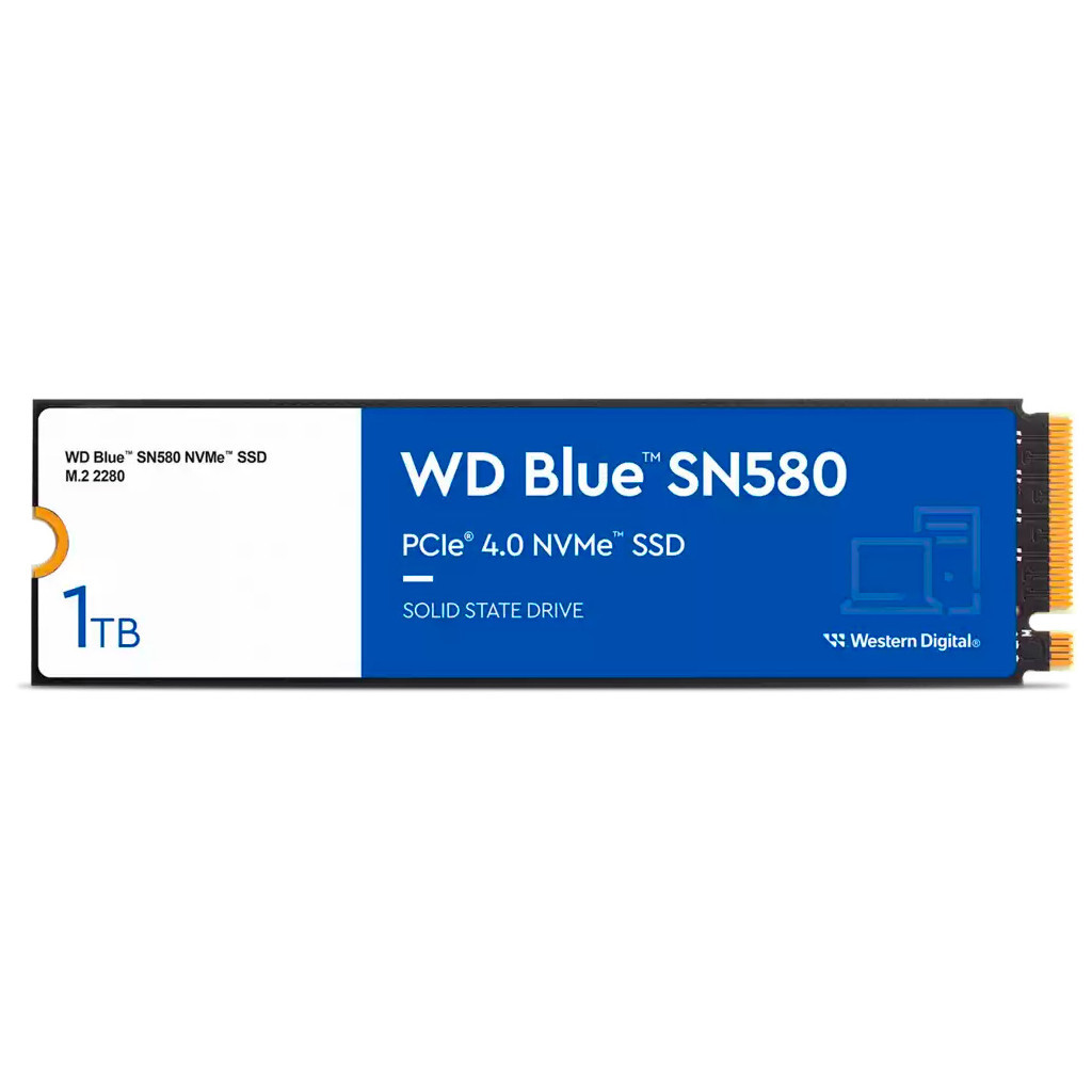 Накопичувач SSD M.2 2280 1TB SN580 Blue WD (WDS100T3B0E) - зображення 2