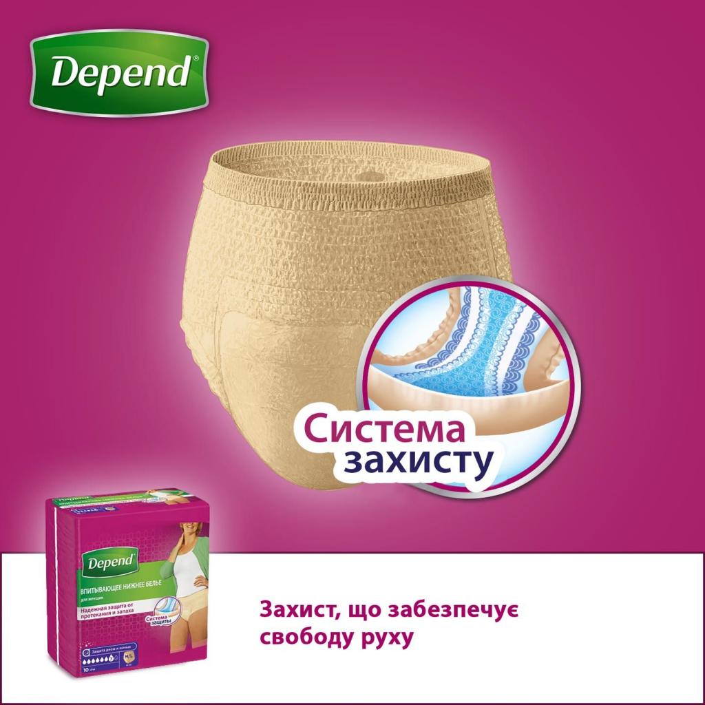 Підгузки для дорослих Depend Трусики для жінок M/L (5029053560724) - зображення 4