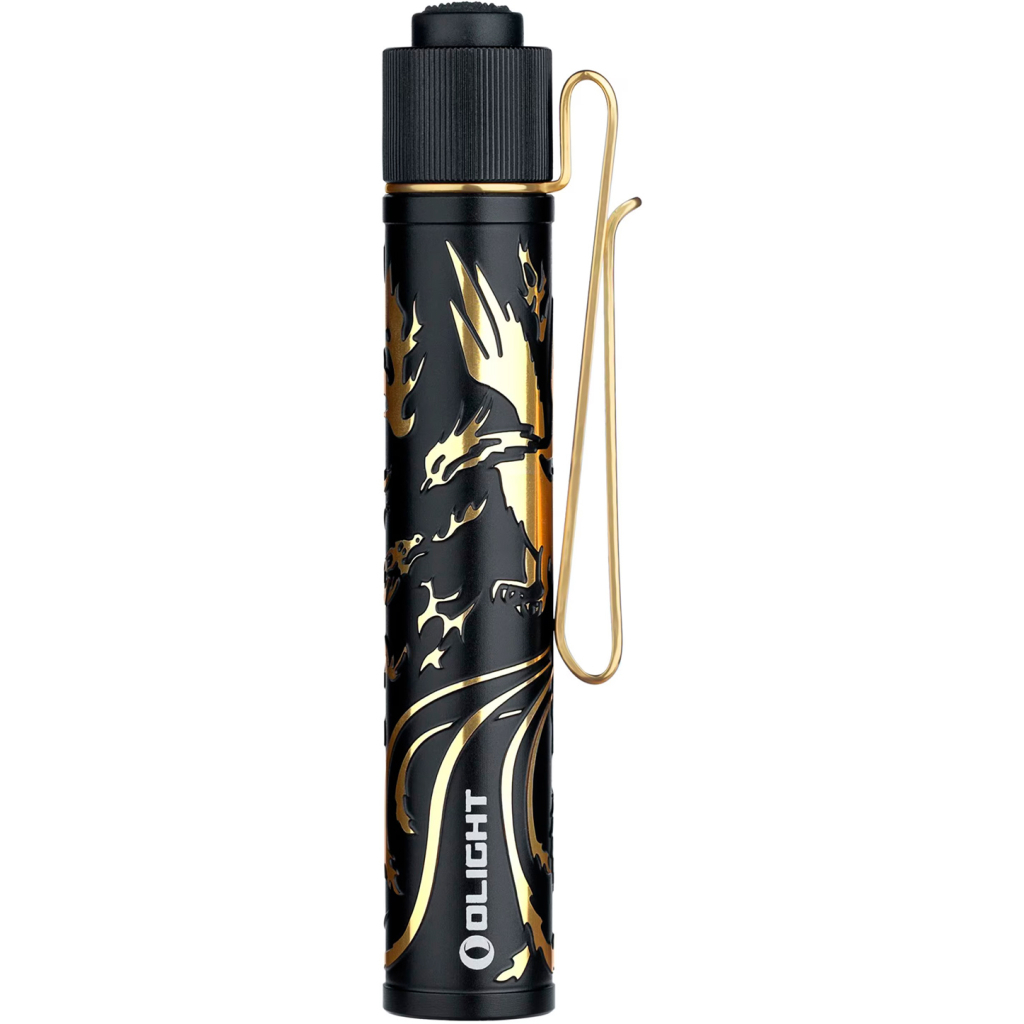 Ліхтар Olight I3T 2 EOS Dragon & Phoenix Golden (0.0000.0843) - зображення 3