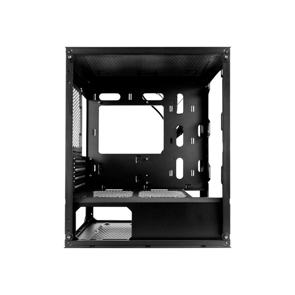 Корпус 1stPlayer X4-M-2F1P-1F1-BK - зображення 4