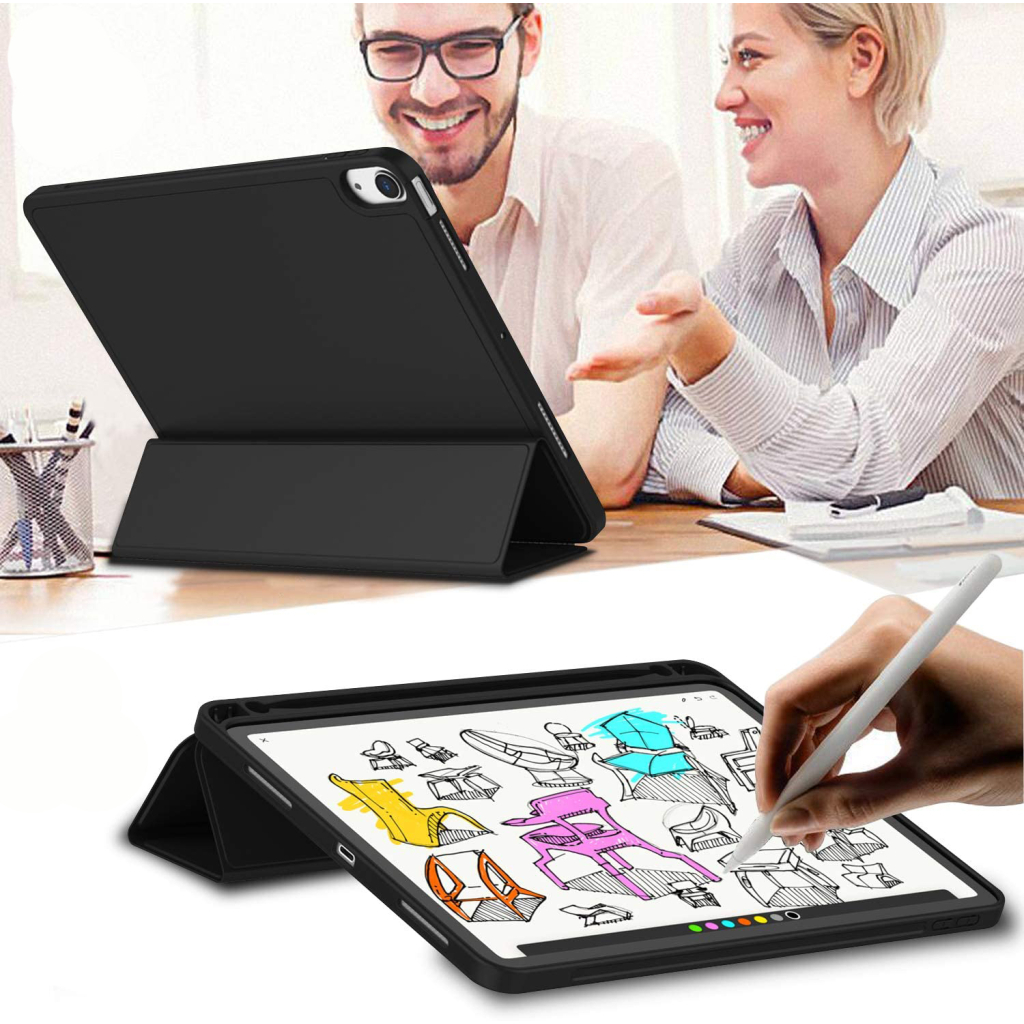 Чохол до планшета BeCover Direct Charge Pen mount Pencil Apple iPad Air 5 (2022) 10.9" Black (708775) - зображення 6