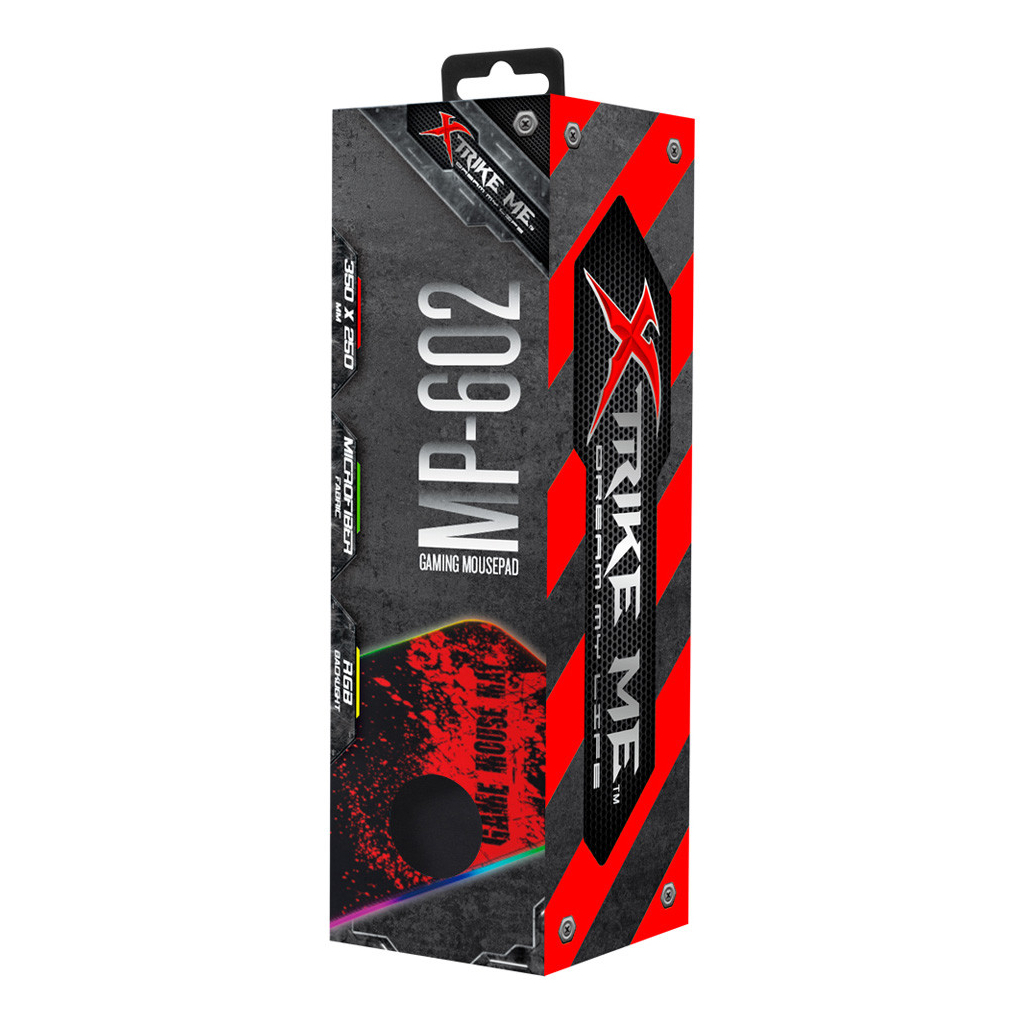 Килимок для мишки Xtrike ME MP-602 RGB lighting Black/Red (MP-602) - зображення 4