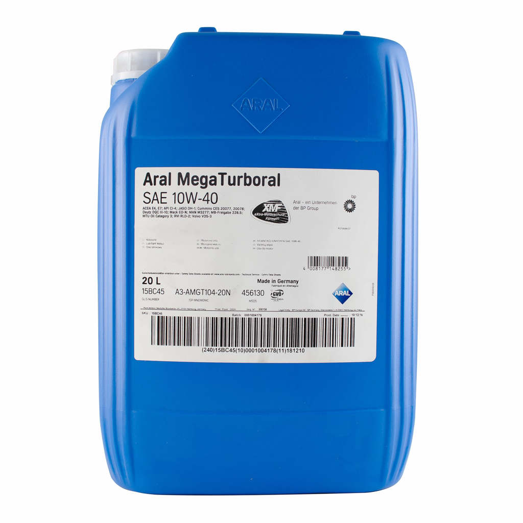 Моторна олива Aral MegaTurboral 10W-40 20л (15BC45) - изображение 1