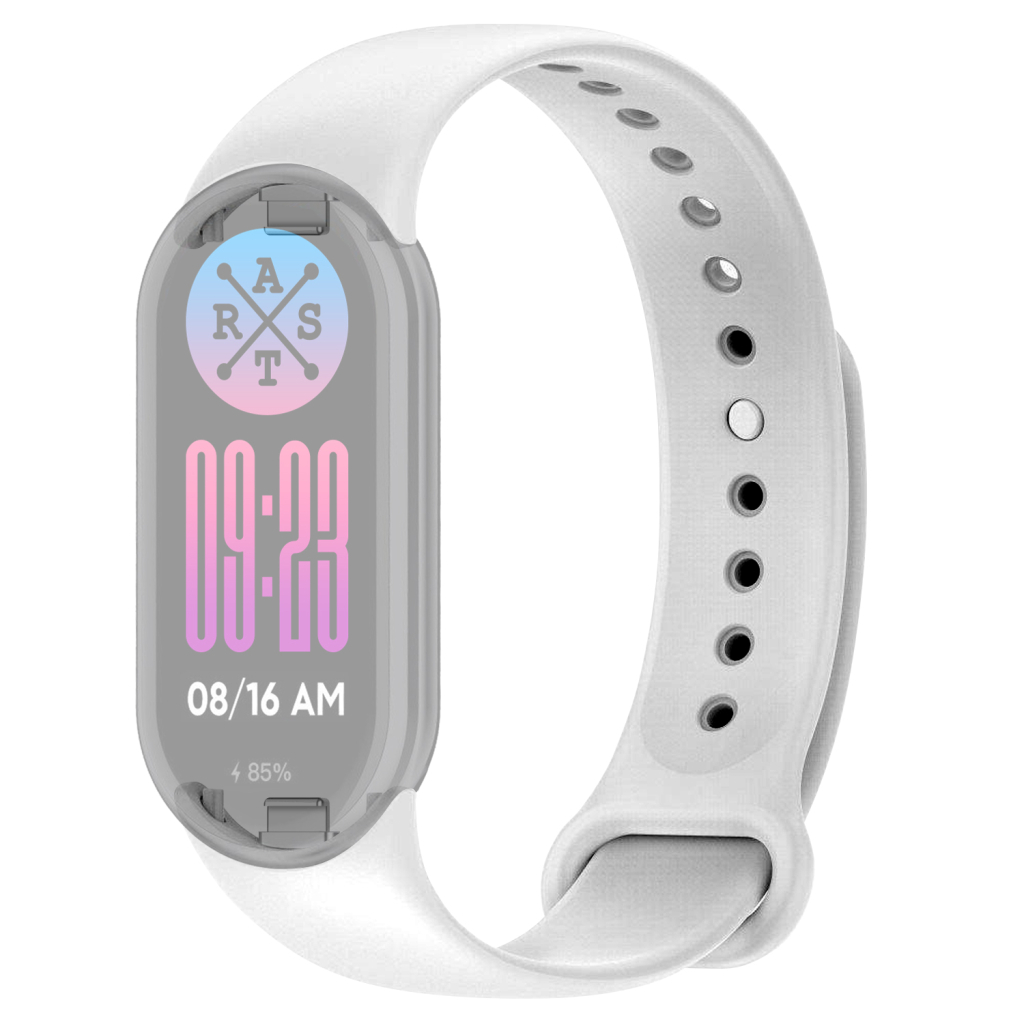 Ремінець до фітнес браслета Armorstandart для Xiaomi Smart Band 10/9/8 White (ARM86916) - зображення 1