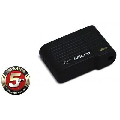 USB флеш накопичувач Kingston 8Gb DataTraveler DTMC Black (DTMCK/8GB) - зображення 2