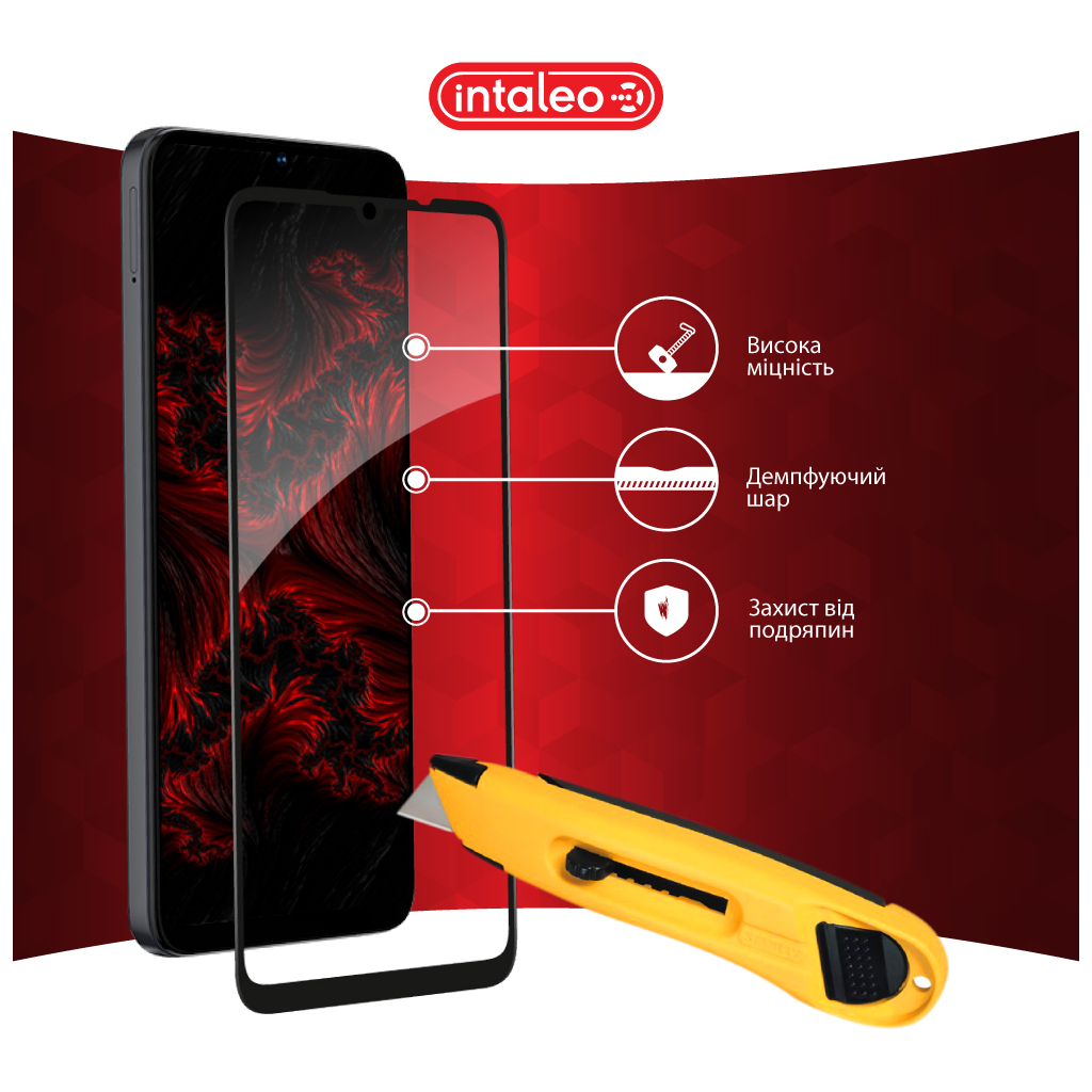 Скло захисне Intaleo Full Glue ZTE Blade A35 Black (1283126598739) - зображення 5