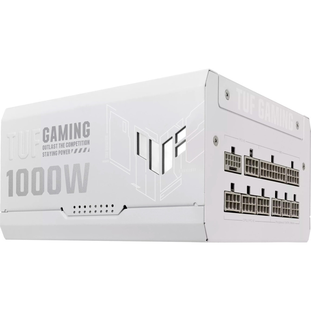 Блок живлення ASUS 1000W TUF-GAMING-1000G-WHITE PCIE5 (90YE00S5-B0NA00) - зображення 10