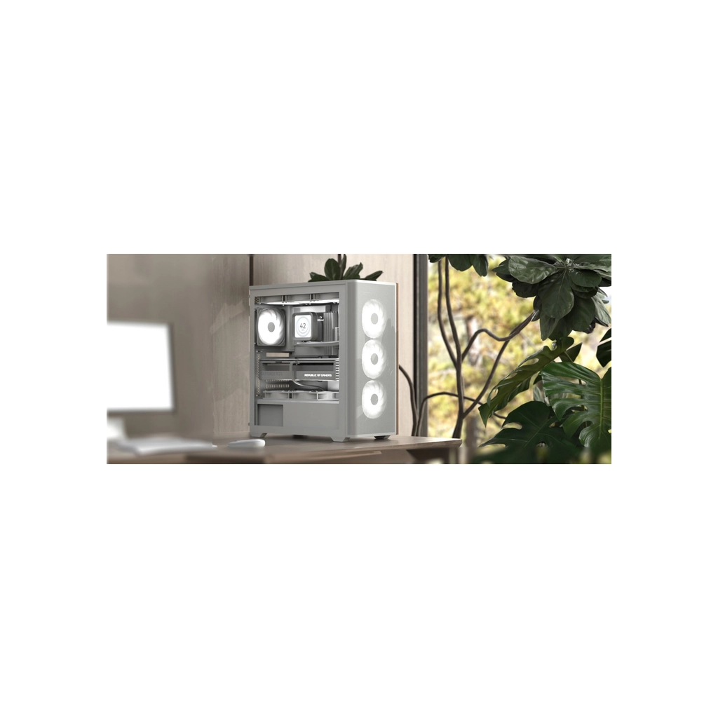 Корпус AeroCool D501A-G-WT-v2 White (ACCM-DS01043.21) - зображення 8