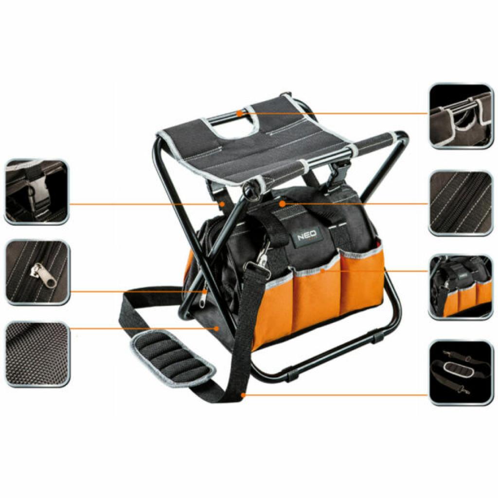 Сумка для інструмента Neo Tools табурет складаний з монтерський сумкою (84-306) - зображення 2