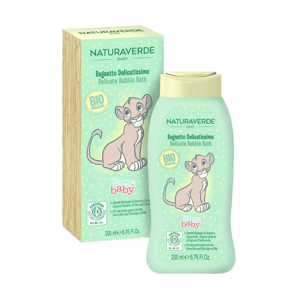 Засіб для купання Naturaverde піна для ванни з екстрактом вівса та ромашки 200 мл (8029241108087) - зображення 1