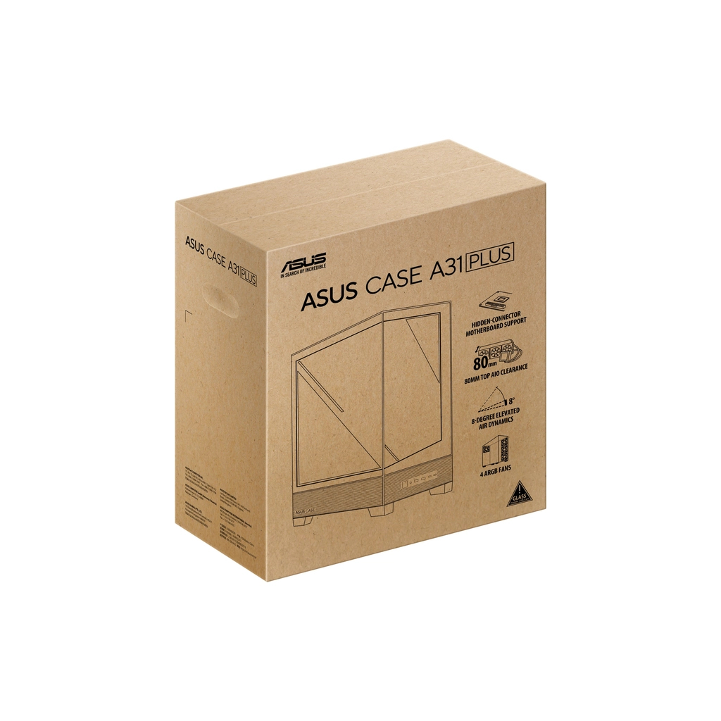 Корпус ASUS A31 Plus Black Tempered Glass (90DC00R0-B19000) - зображення 12