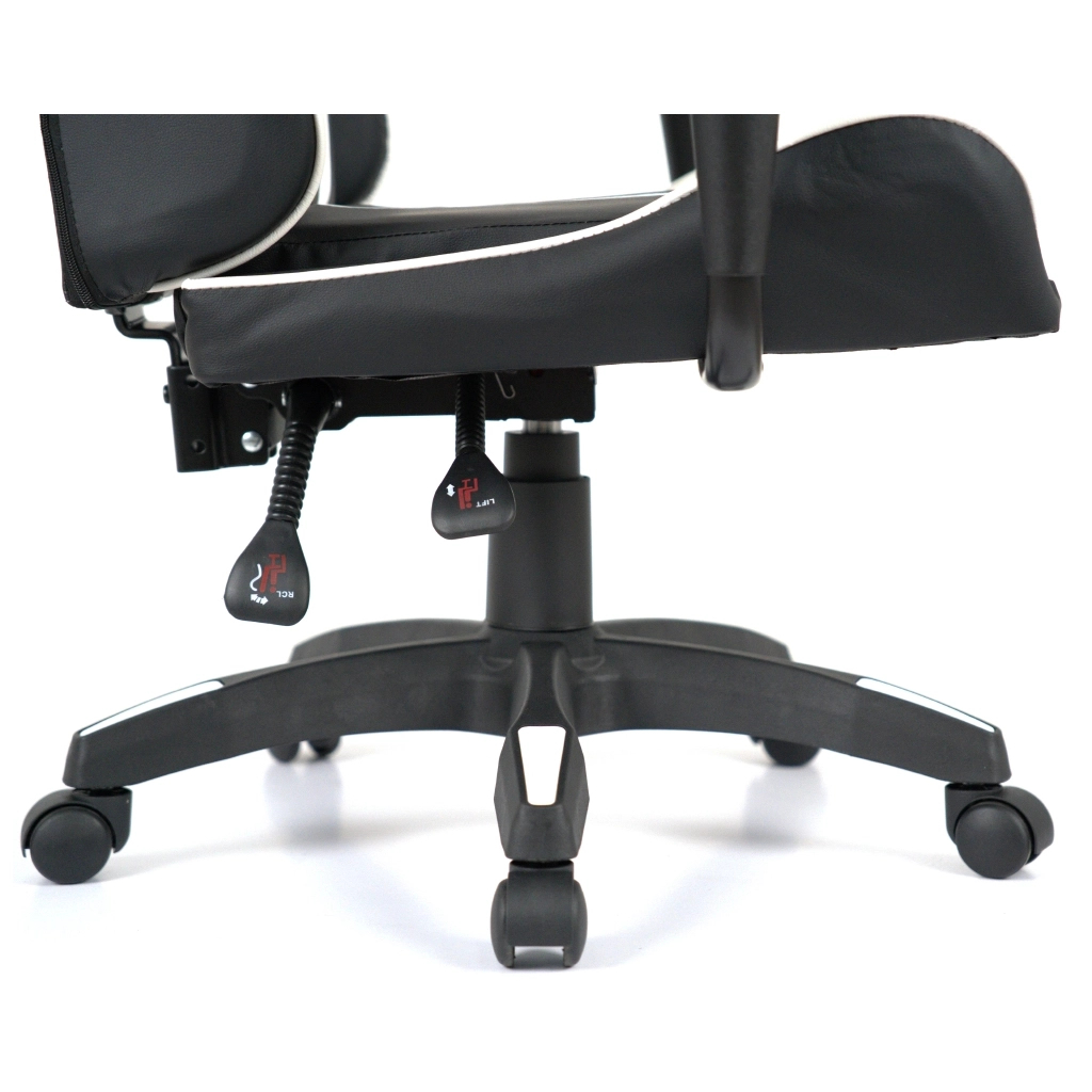 Крісло ігрове Аклас Стрік Light ANF Білий (PU-чорний/білий) (00160343) - зображення 10