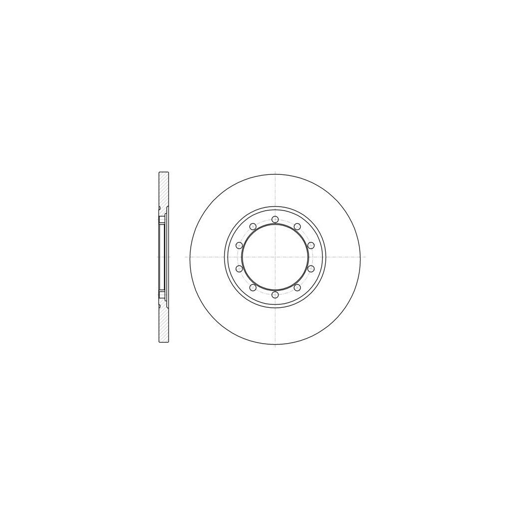 Гальмівний диск REMSA 61201.00 - зображення 1