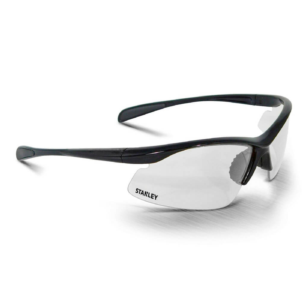 Захисні окуляри Stanley Base Curve, прозорі, полікарбонатні, з м'якими гумовими накладками на дужках (SY150-1D) - зображення 1