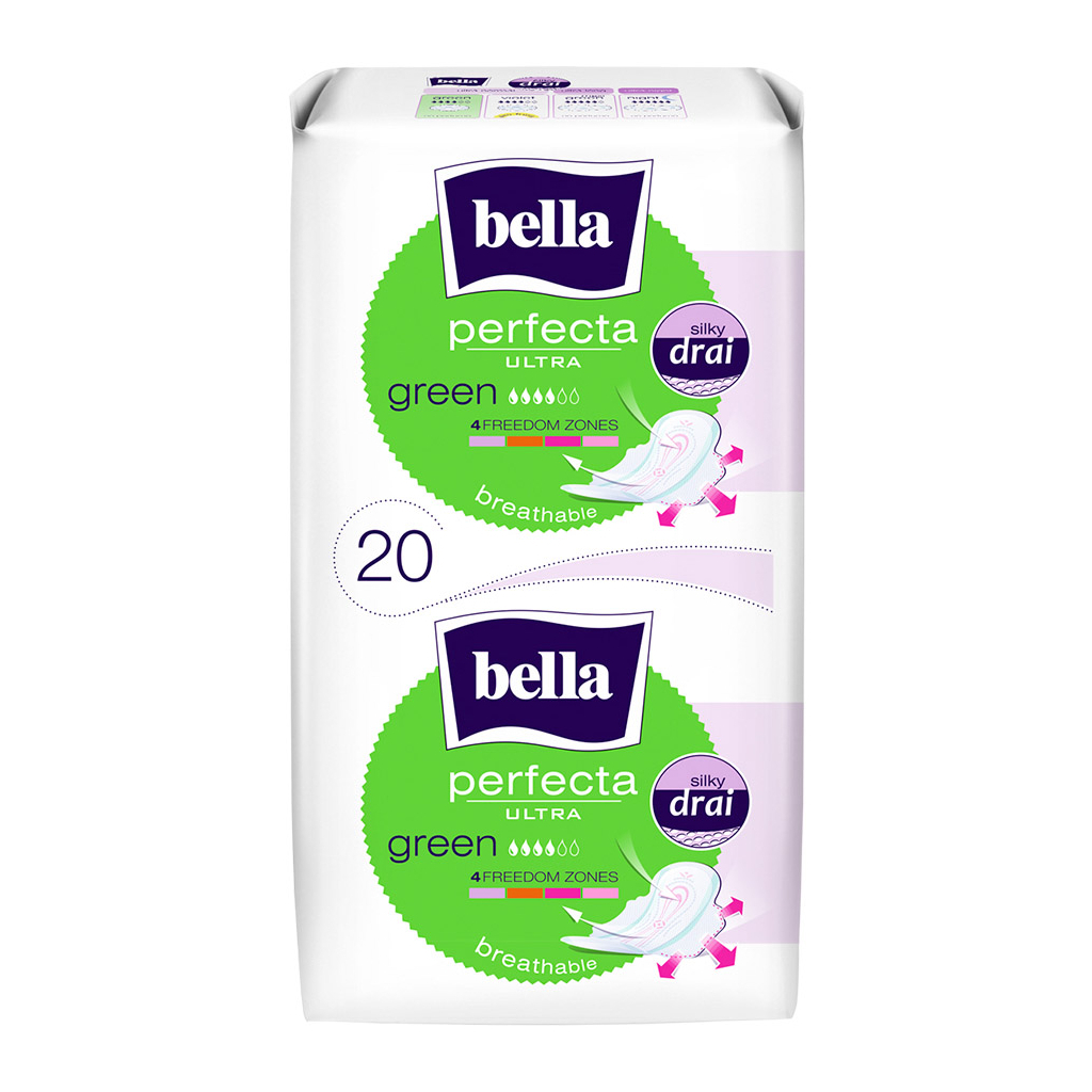Гігієнічні прокладки Bella Perfecta Ultra Green Drai 20 шт. (5900516306007) - зображення 1