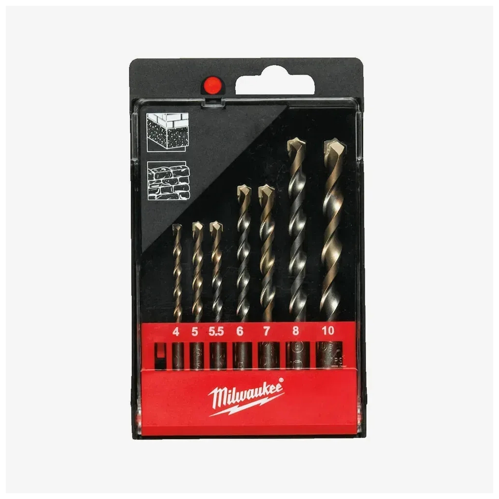 Набір свердл Milwaukee по бетону 8шт (4932480158) - зображення 1