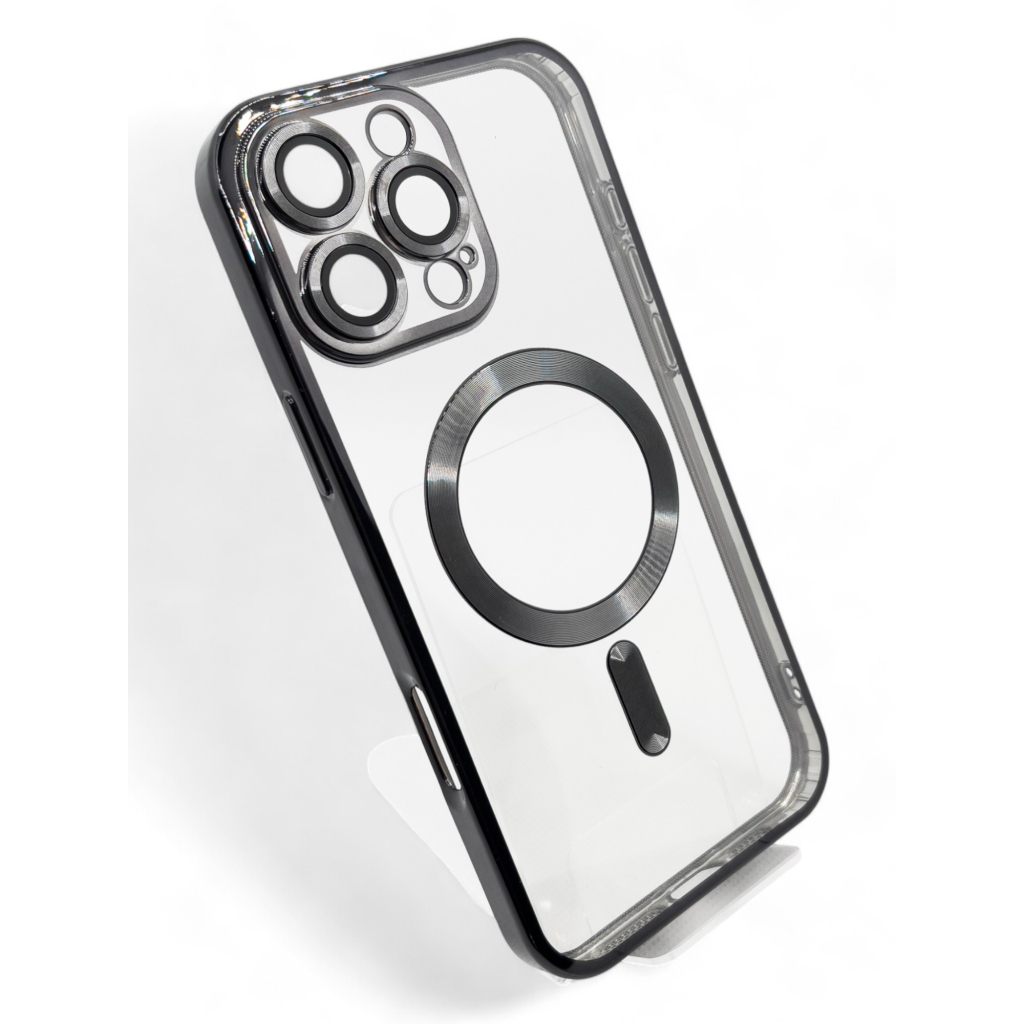 Чохол до мобільного телефона BeCover TPU Chrome Case (MagSafe) для Apple iPhone 16 Pro Max Black (712085) - зображення 2