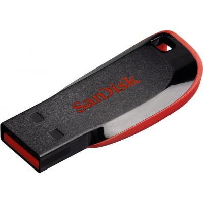 USB флеш накопичувач SanDisk 64GB Cruzer Blade Black/red USB 2.0 (SDCZ50-064G-B35) - зображення 3