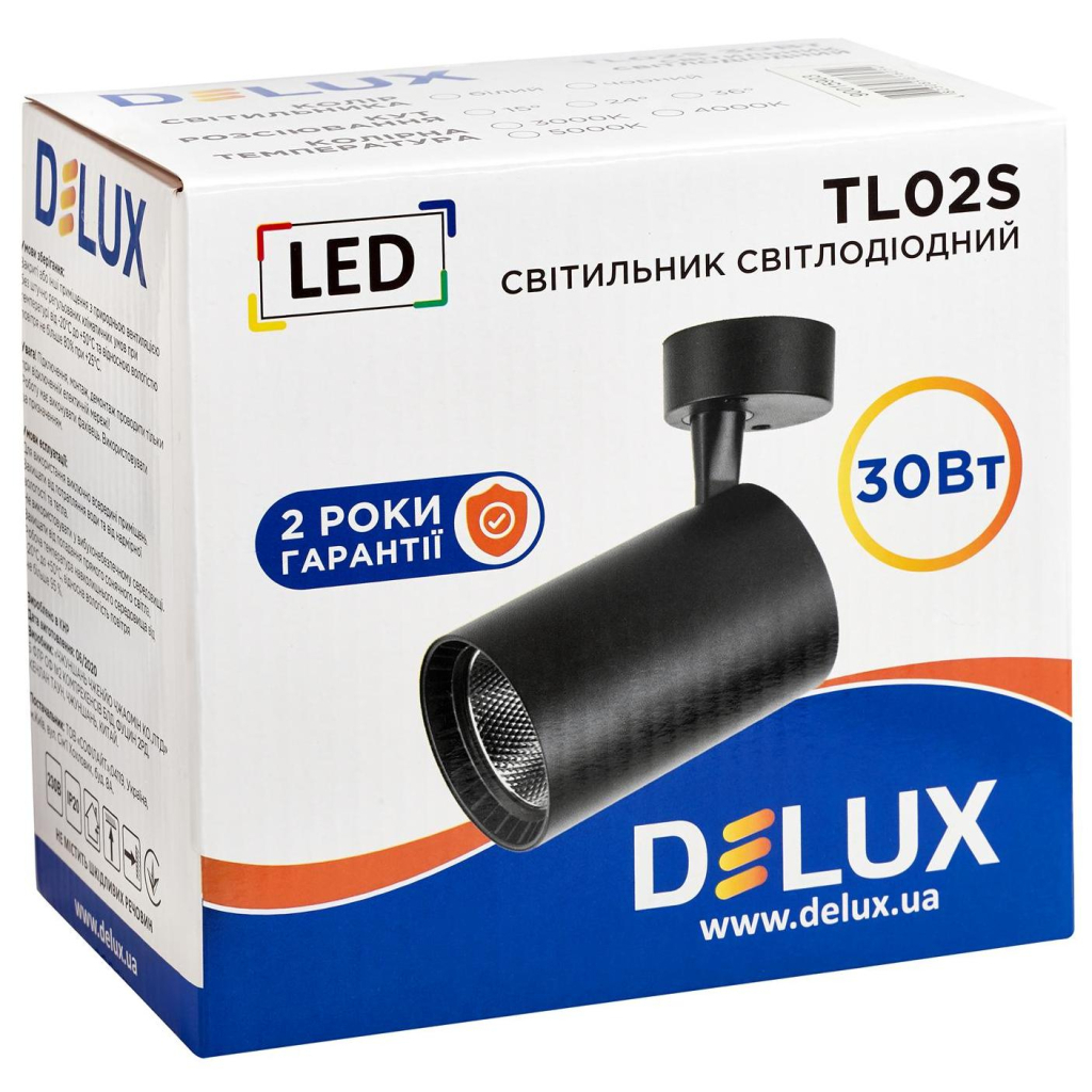 Спот Delux TL02S 30 Вт 4000К (90015903) - зображення 2