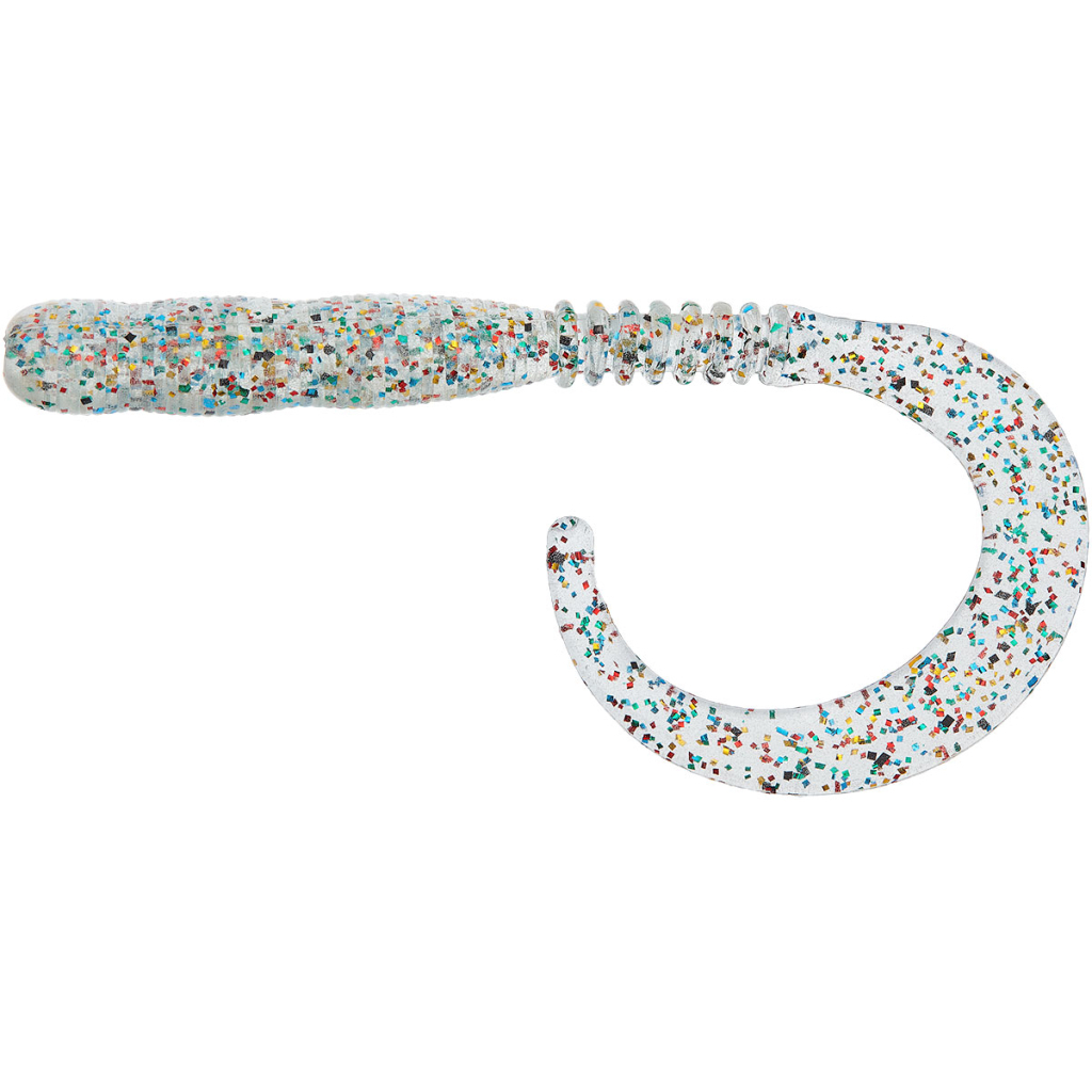 Силікон рибальський Reins Curly Curly 4" 152 Super Glow All Stars (15 шт/уп.) (1552.07.99) - зображення 1