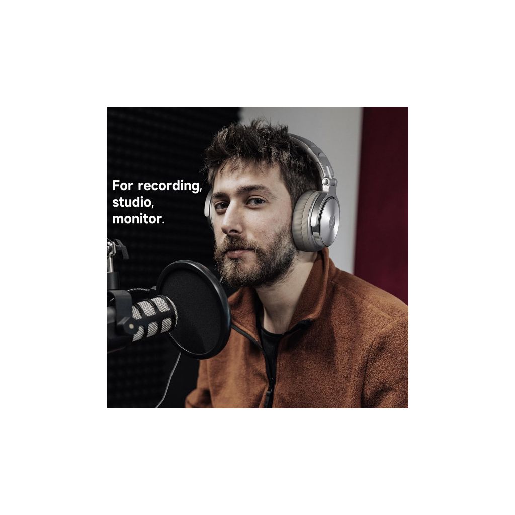 Навушники OneOdio Pro 10 3,5мм/6,35мм Silver (Pro 10 Silver) - зображення 5