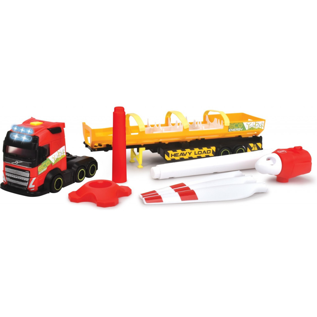 Спецтехніка Dickie Toys Вантажівка Вольво Перевезення вітрогенератора зі звук. та світл. ефектами, 40 см (3747011) - зображення 9