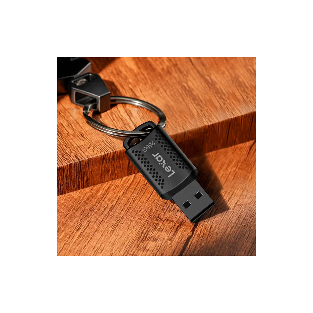 USB флеш накопичувач Lexar 256GB JumpDrive V400 Black USB 3.0 (LJDV400256G-BNBNG) - зображення 5