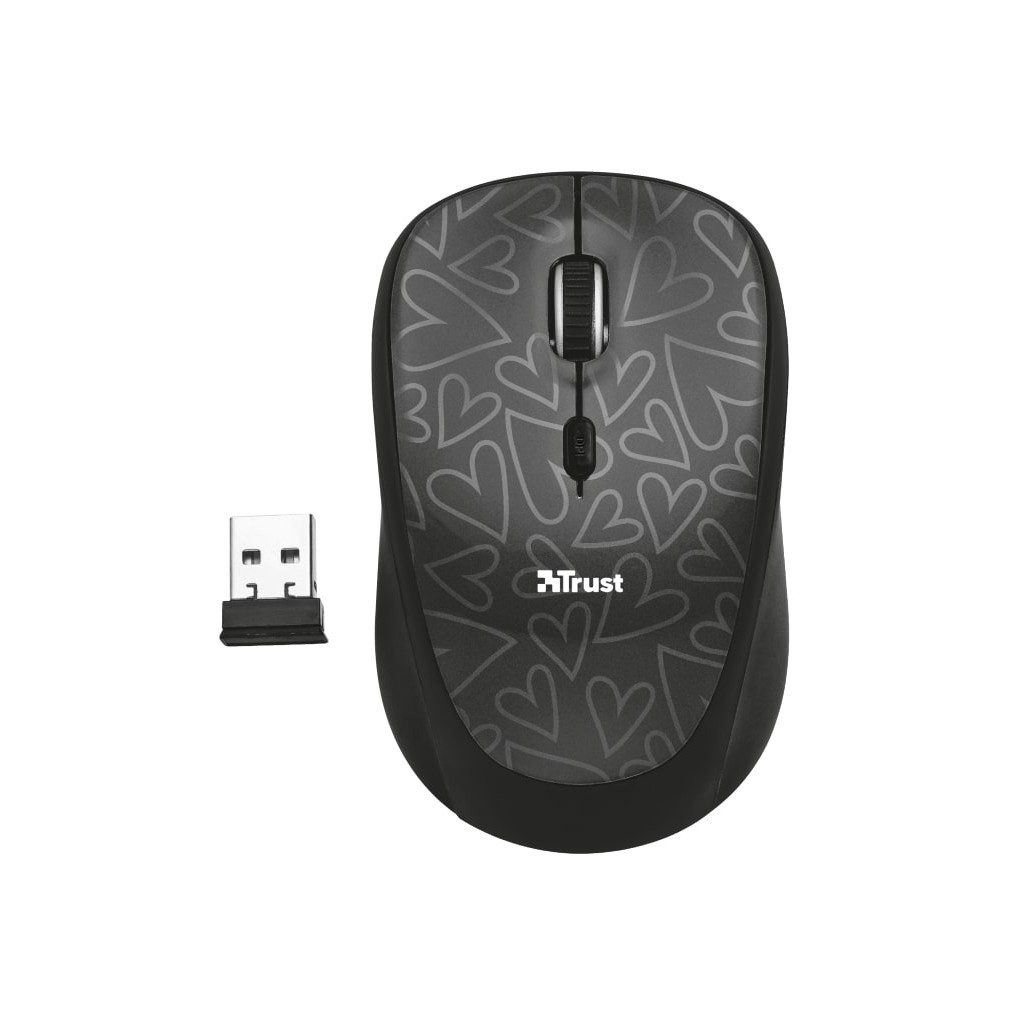 Чохол до ноутбука Trust 15.6" Yvo Mouse & Sleeve Black-hearts + mouse (23440) - изображение 3