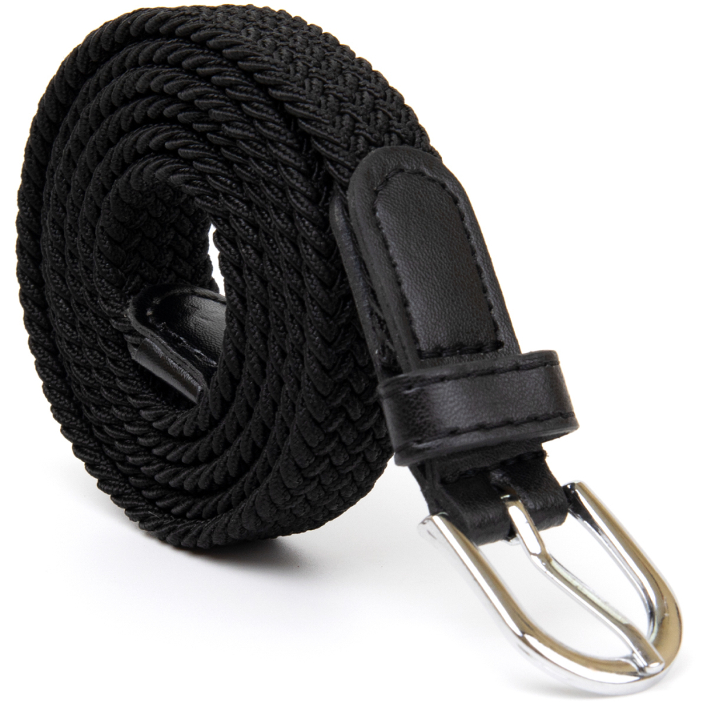 Ремінь Vintage Текстильний тонкий жіночий Чорний (20544) - зображення 2