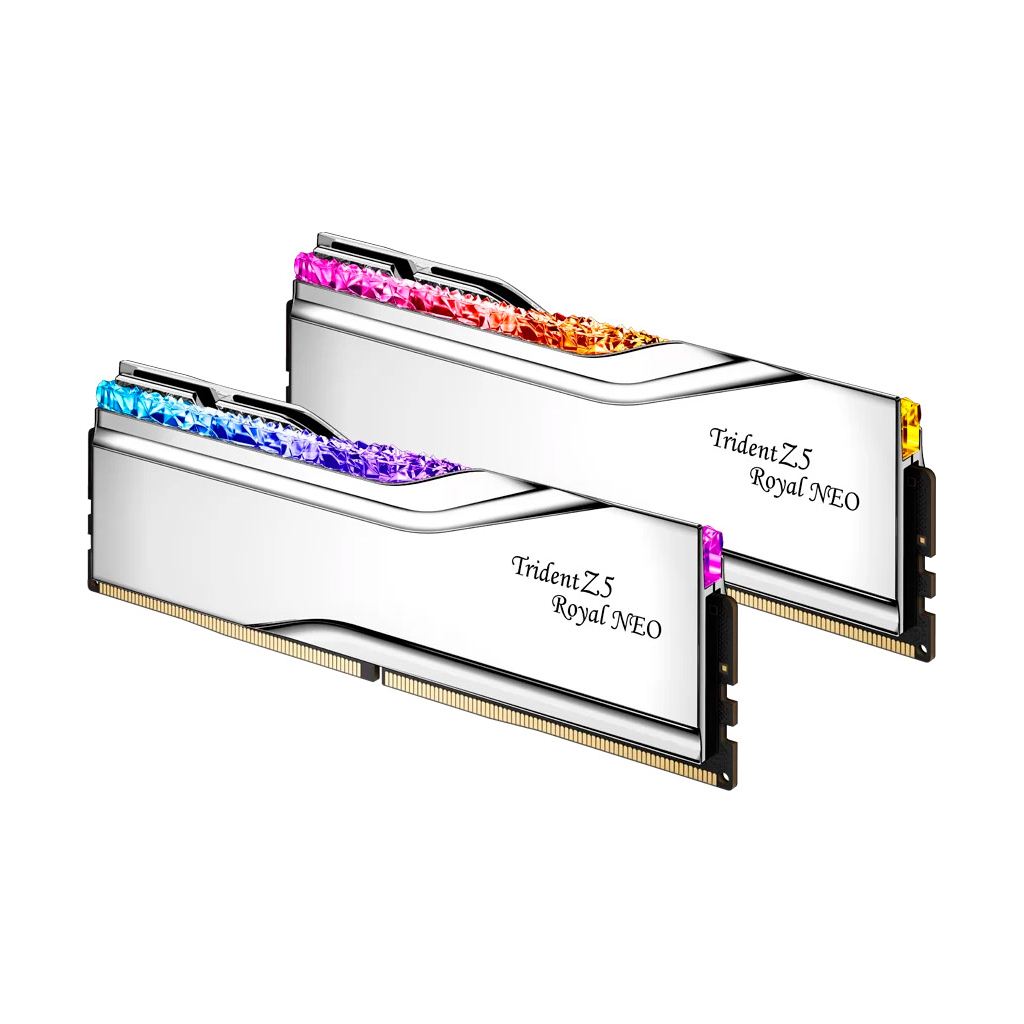 Модуль пам'яті для комп'ютера DDR5 64GB (2x32GB) 6000 MHz Trident Z5 Royal Silver G.Skill (F5-6000J2836G32GX2-TR5S) - зображення 3