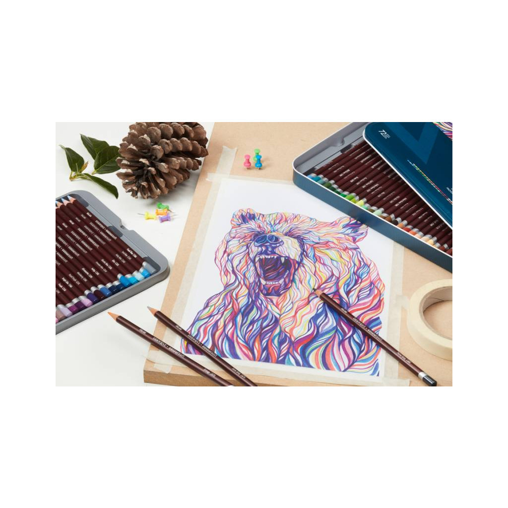 Олівці кольорові Derwent Coloursoft, 72 кольорів (5028252188951) - зображення 2