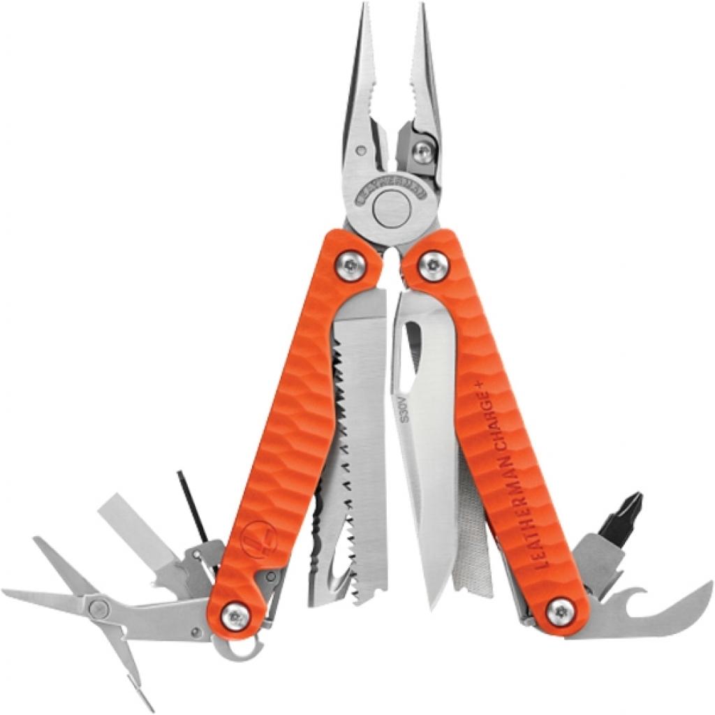 Мультитул Leatherman Charge Plus Orange, синтетич. чохол, карт. кор., метрич. біти (832782) - зображення 1