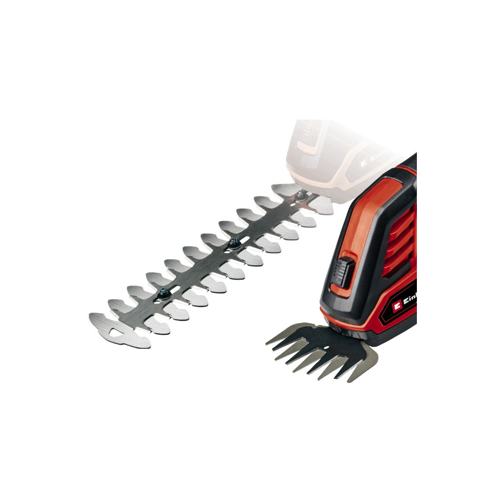 Кущоріз Einhell GE-CG 18/100 Li T - Solo, 18В, PXC, леза 100/200 мм, телескоп. ручка, 0.7 кг (без АКБ та ЗП) (3410310) - зображення 2