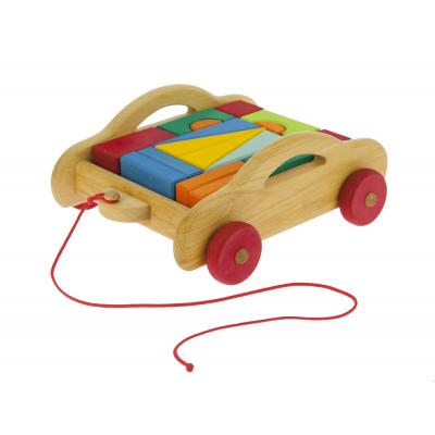 Конструктор Nic дерев'яний Тоскана з візком 17 ел. (NIC523316) - зображення 2