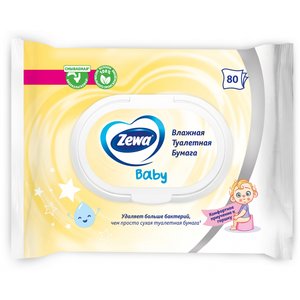 Туалетний папір Zewa Baby 80 шт. (7322541394275) - зображення 2