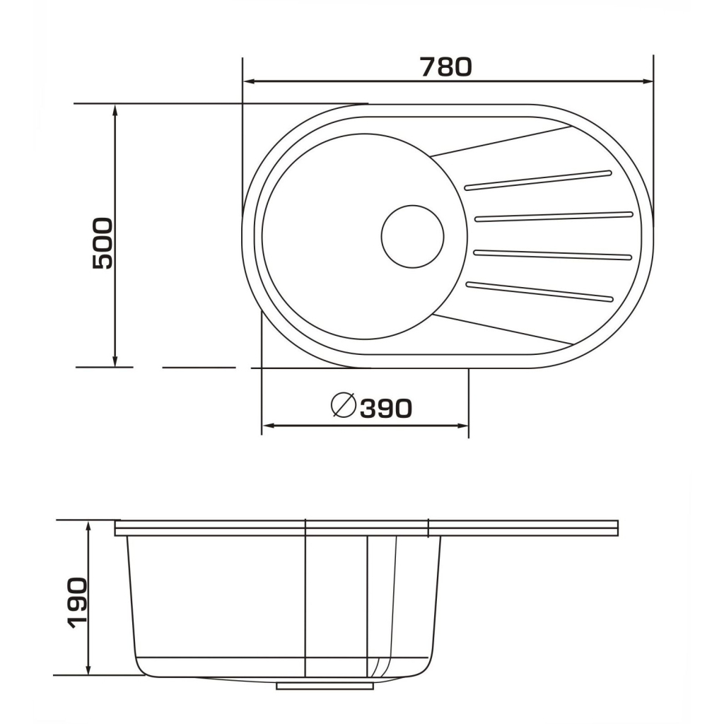Мийка кухонна GRANADO MURCIA grafito (gr1709) - зображення 9
