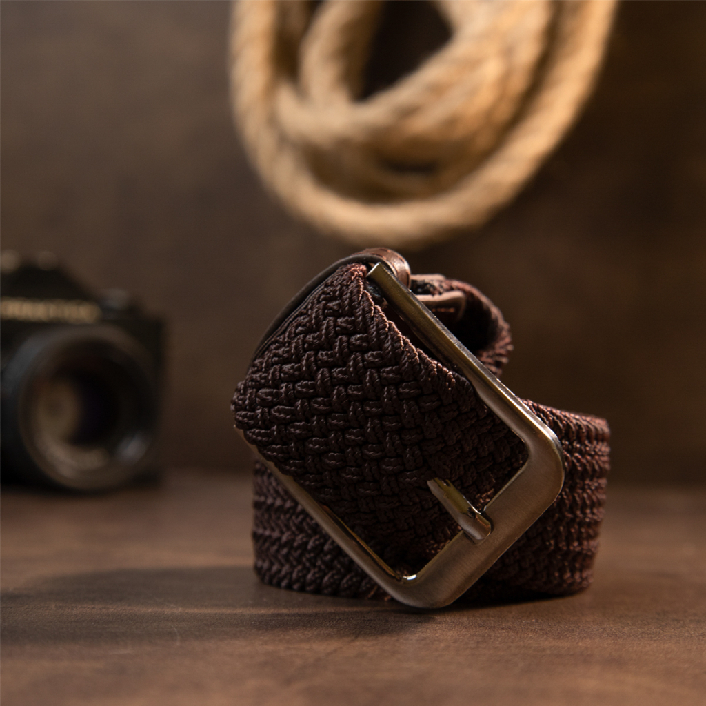 Ремінь Vintage Текстильний Коричневий (20519) - зображення 8