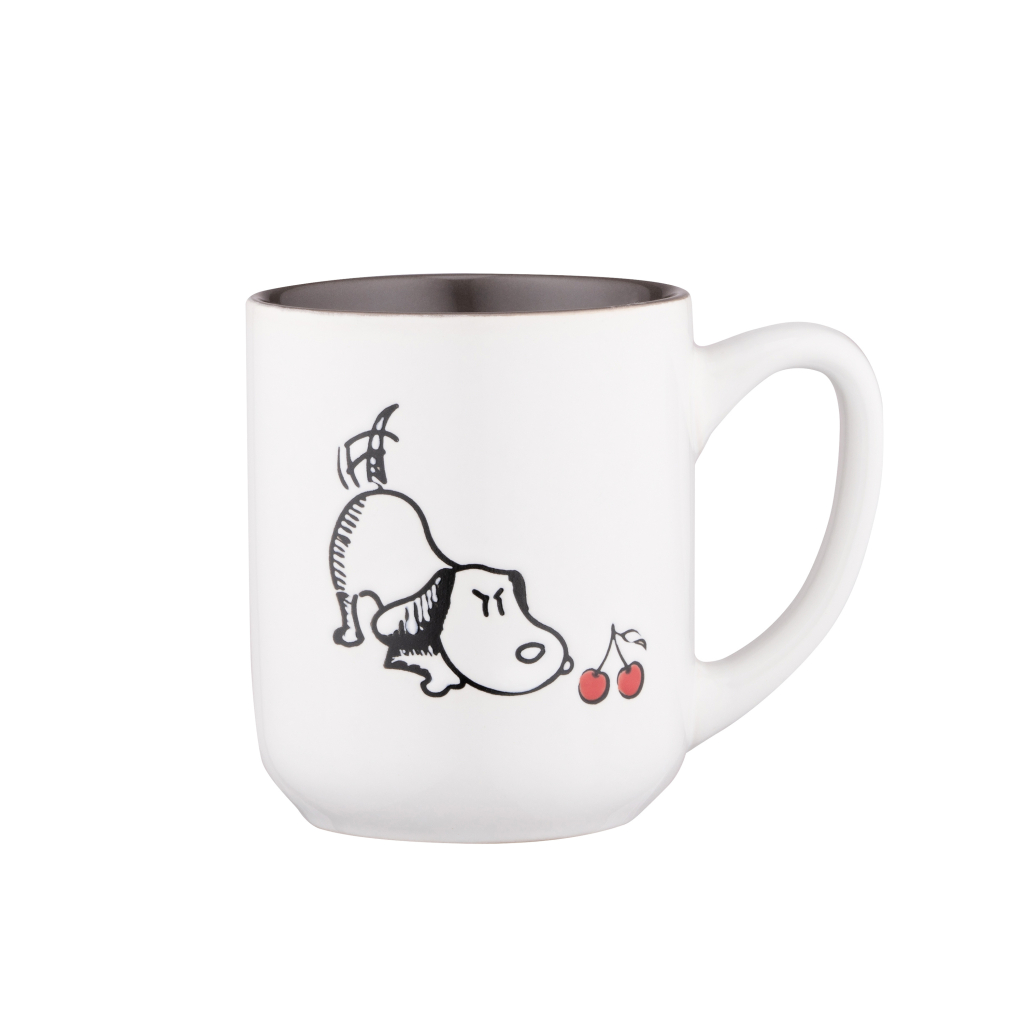 Чашка Ardesto Dog, 380мл, кераміка, біло-сіра (AR3057) - зображення 1