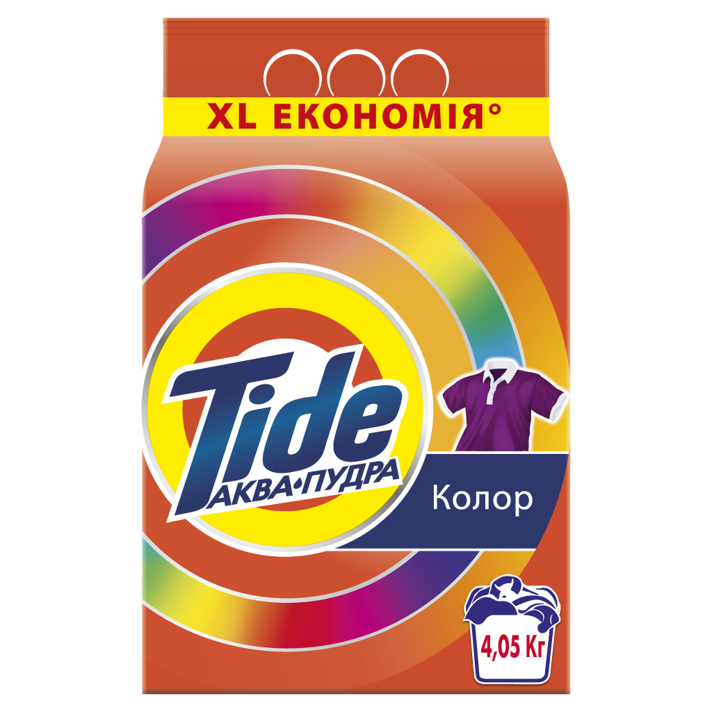 Пральний порошок Tide Аква-Пудра Color 4.05 кг (8006540535301) - изображение 1