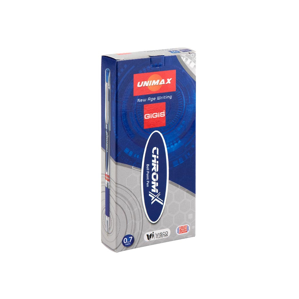 Ручка кулькова Unimax ChromX, синя (UX-119-02) - зображення 3
