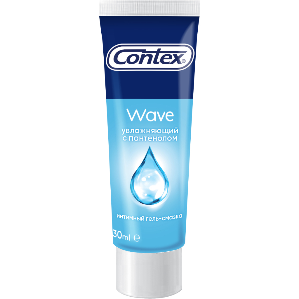 Інтимний гель-змазка Contex Wave зволожуючий з пантенолом (лубрикант) 30 мл (5060040304518) - изображение 1