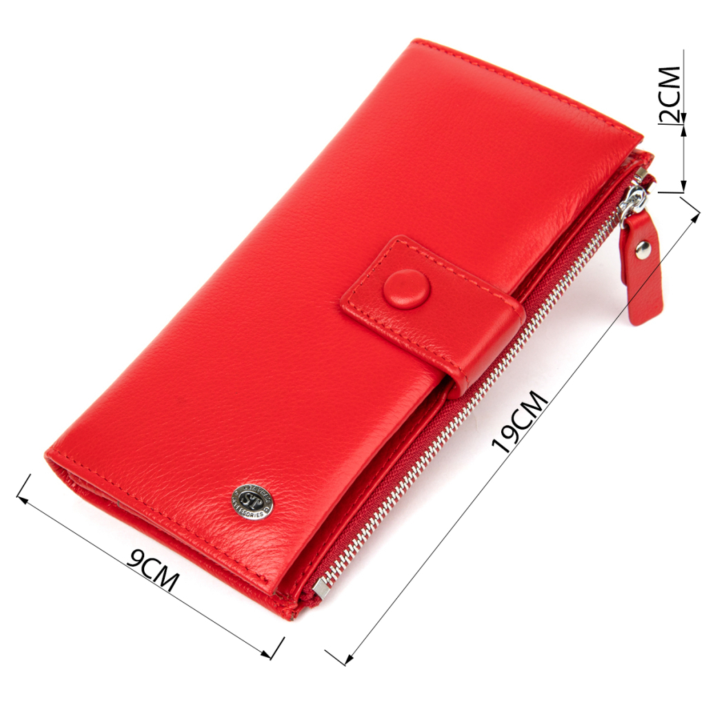 Гаманець ST Leather Червоний (19374) - зображення 3