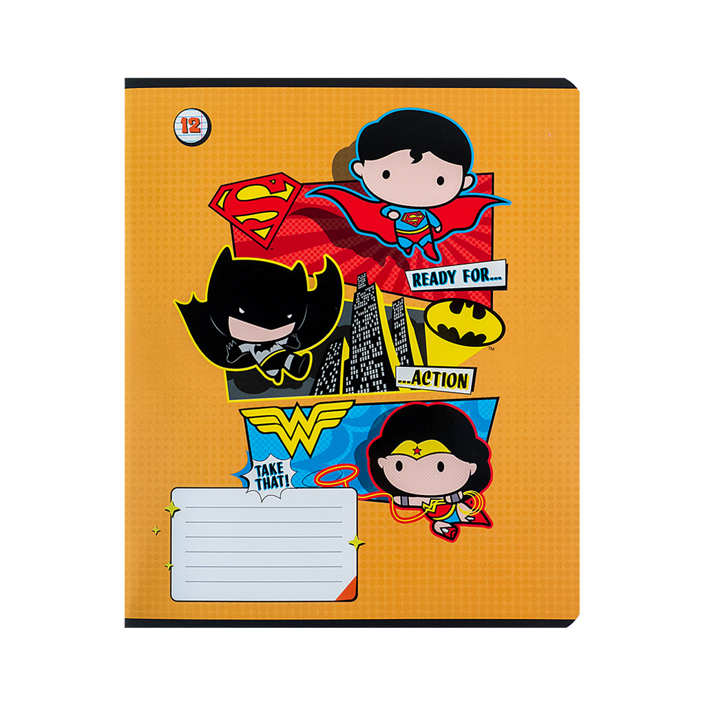 Зошит Kite DC Comics 12 аркушів, лінія (DC24-234) - зображення 6