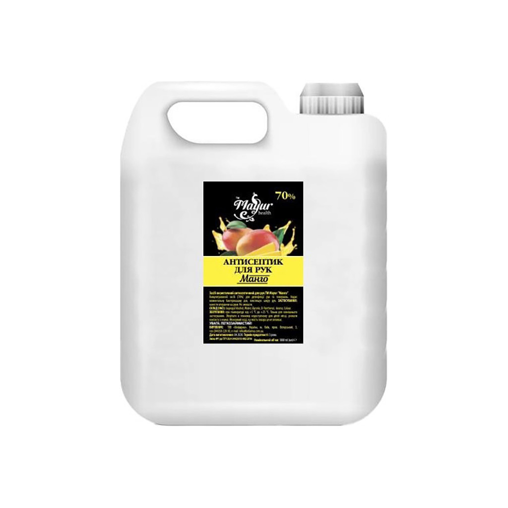 Антисептик для рук Mayur Манго 5 л (2200200111486/2200200110464) - зображення 1