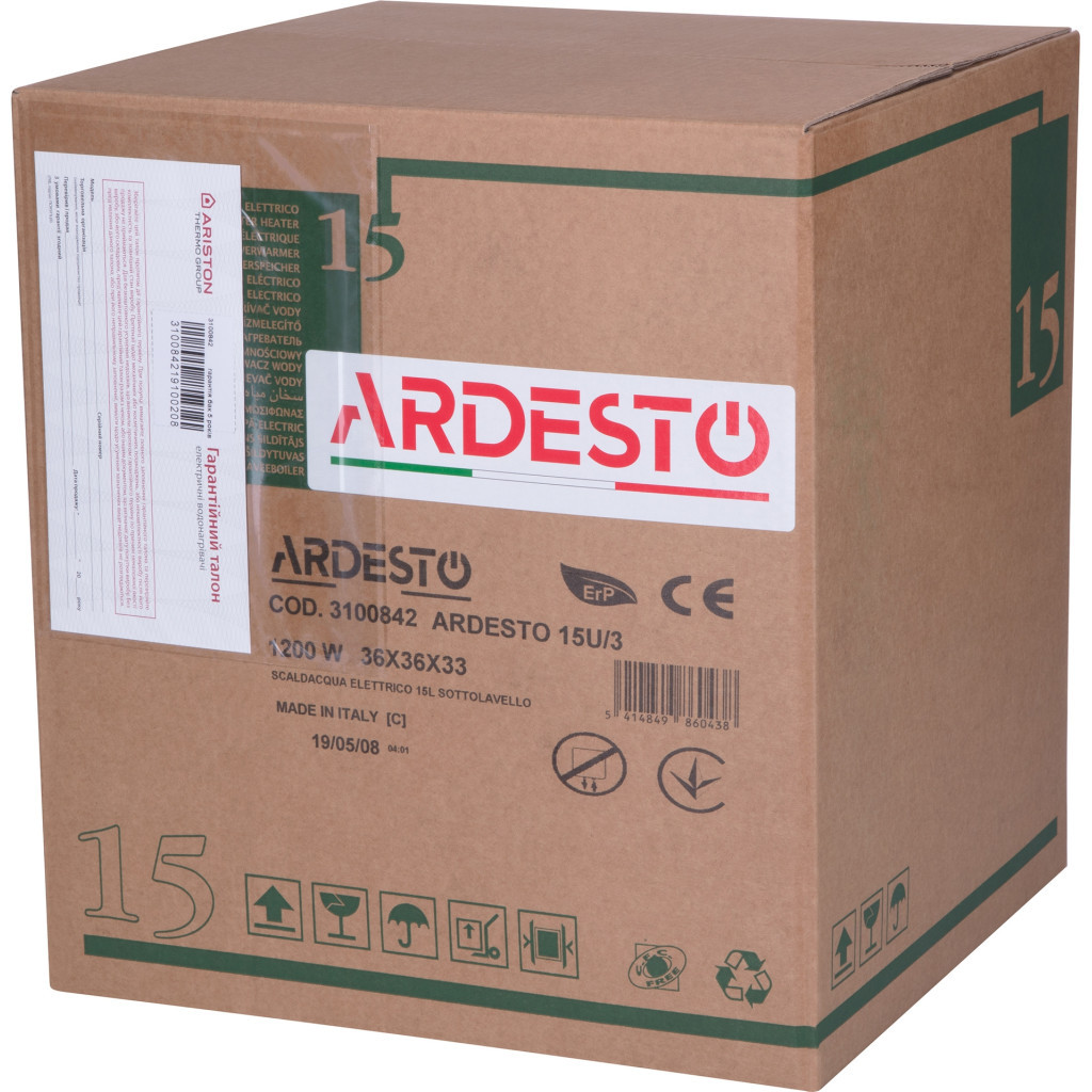 Бойлер Ardesto EWH-15UMWMI (3100842) - изображение 9