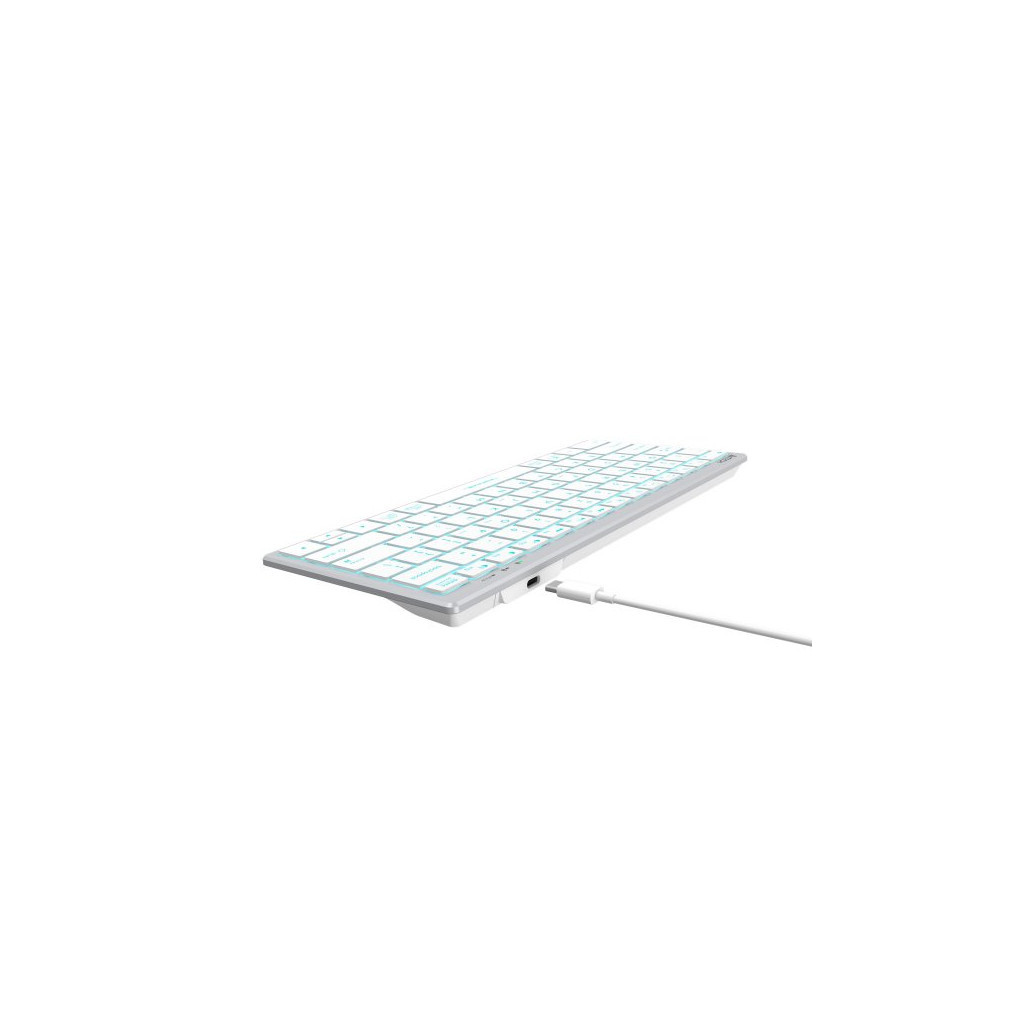 Клавіатура A4Tech FX61 USB White - зображення 8